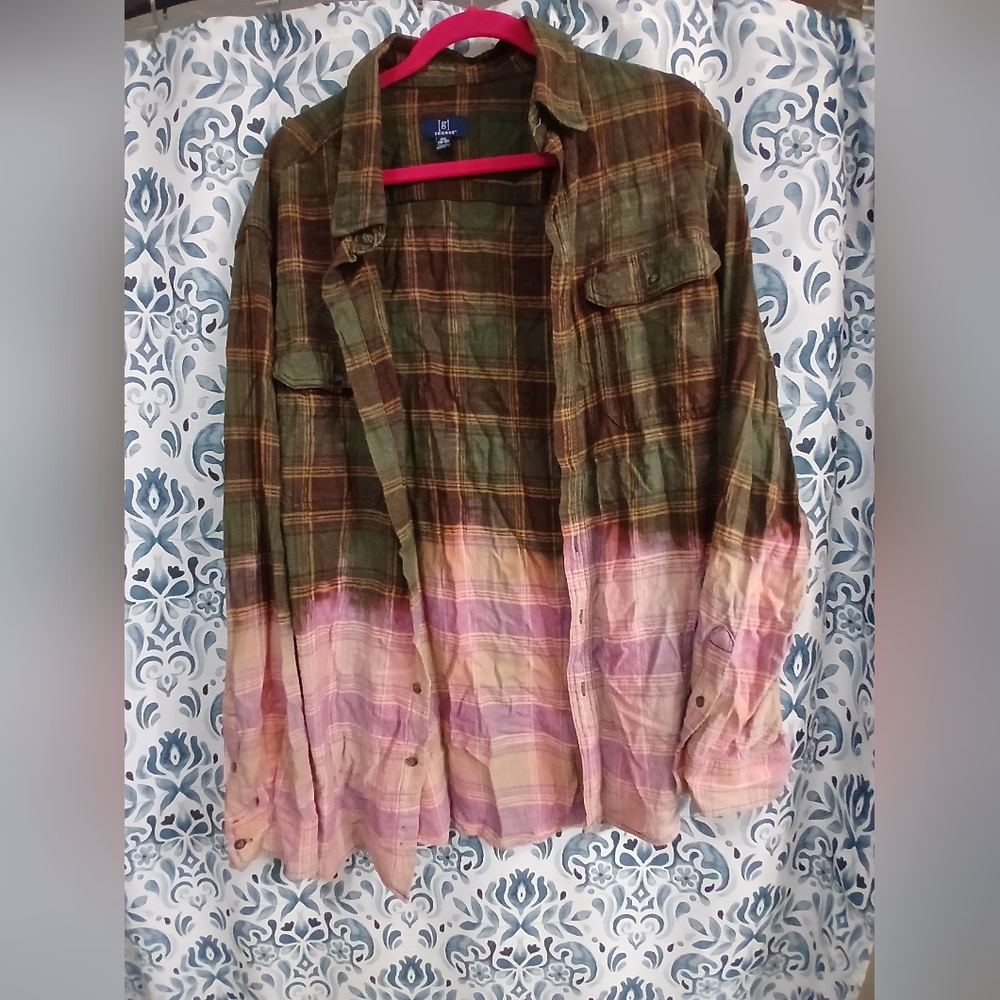 George Multicolor Plaid Button Down Shirt